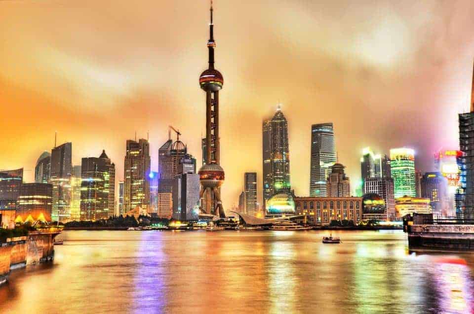 The Bund, Shanghai. Representing the globalisation hope of China