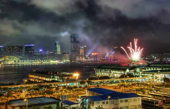 Hong Kong New Year Fireworks