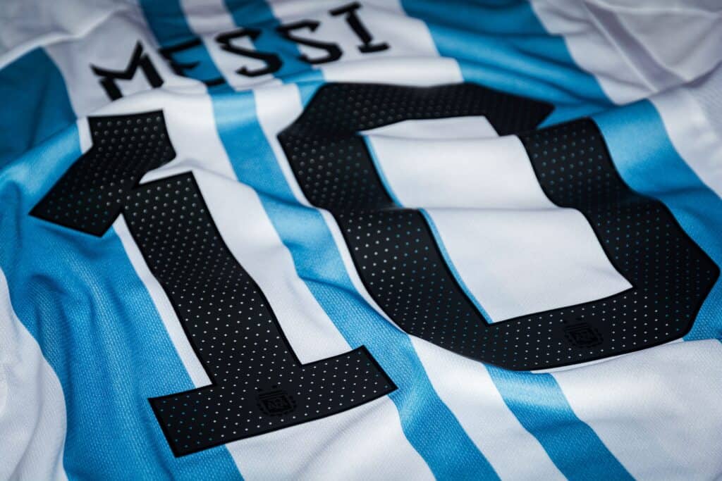 Messi shirt - part of the transformation underway