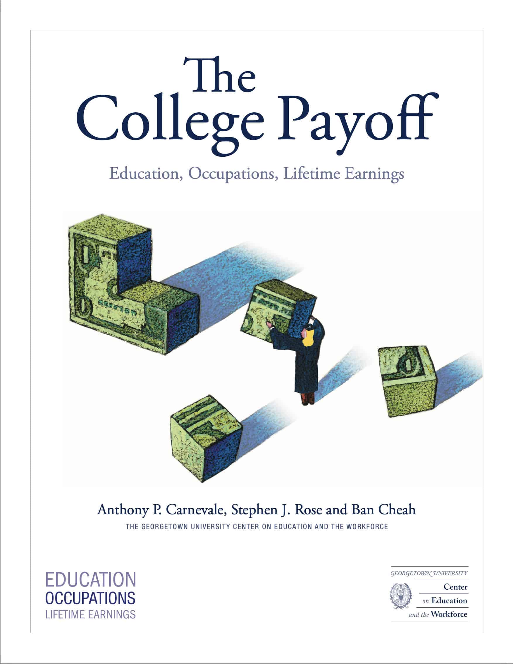 Georgetown University CEW The College Payoff report cover 2011