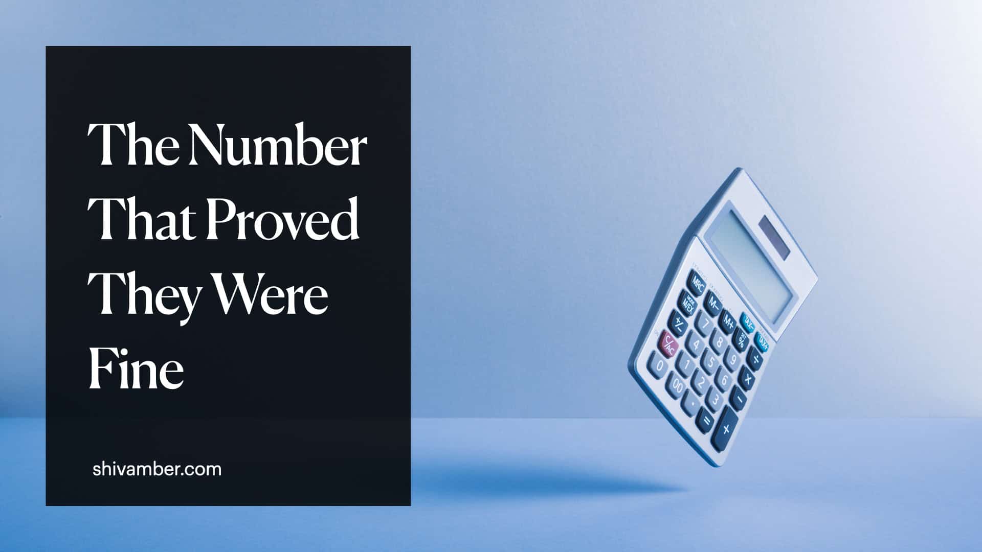 the number that proved they were fine